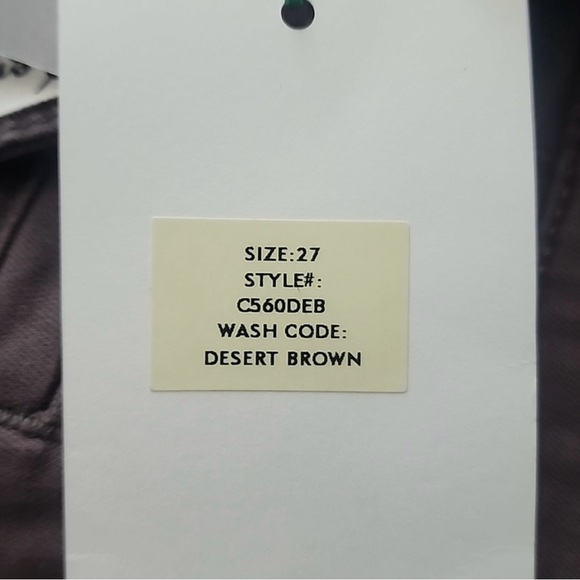 COSMIC BLUE Callie Eco Cuffed Brown Skinny Pant Size 28 & 26 & 29 & 31 - Picture 13 of 13